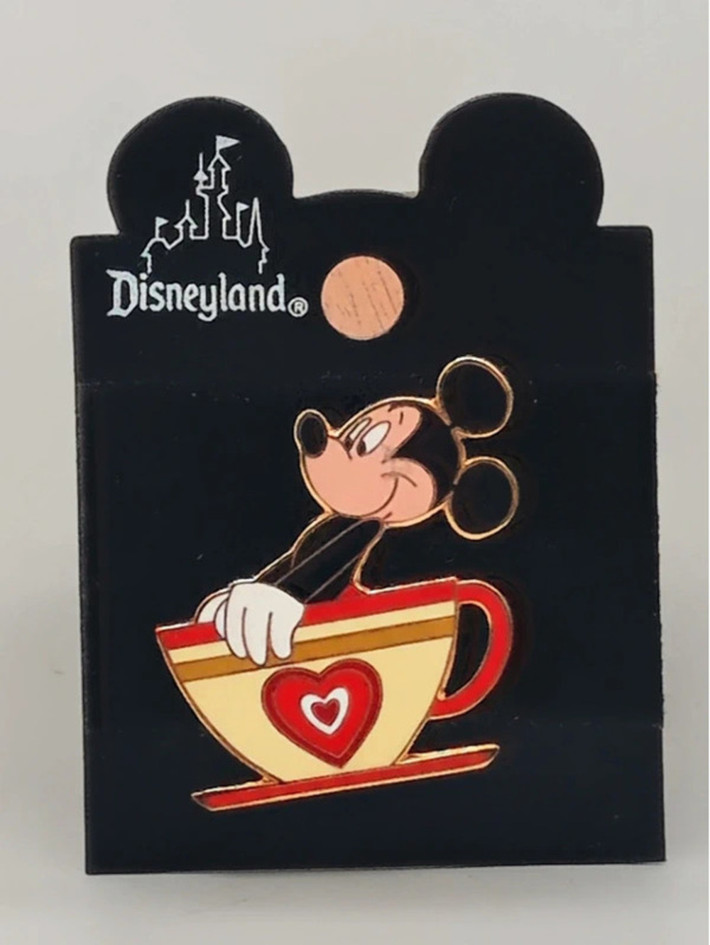 Vintage Disneyland Mickey Mouse in Mad Tea Party Teacup Pin